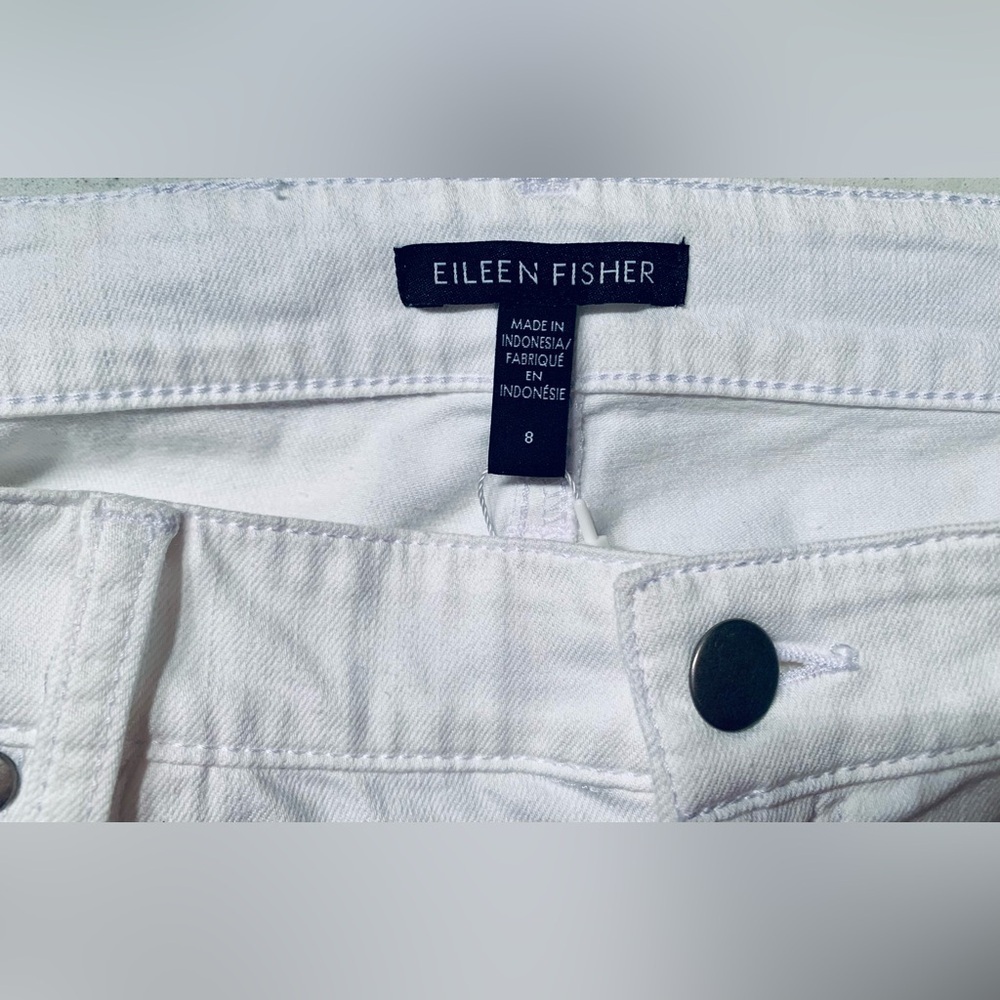 Eileen Fisher Organic Cotton Denim Slim Jean NWT - SZ 8 - Picture 7 of 13